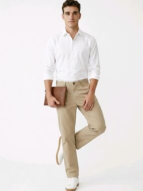 Polo by Ralph Lauren Beige Straight-Leg Chinos